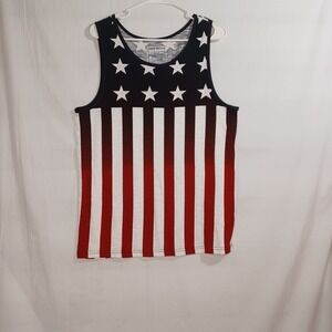 Men's Urban Pipeline American Flag 4th of July American Pride Merica Tank Size M